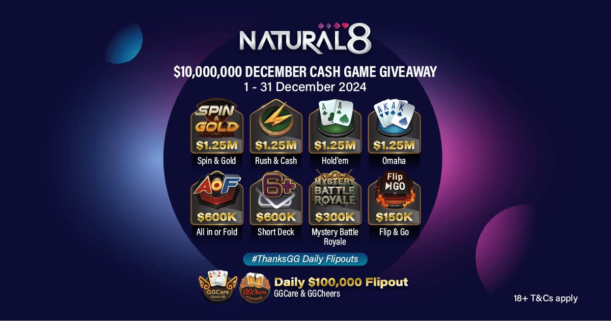 $24M End of Year Giveaway - $10M December Cash Game Giveaway
