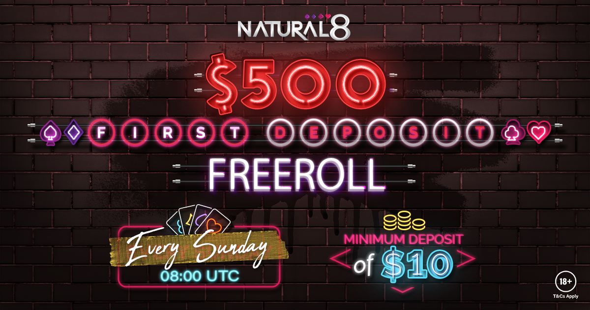 First Deposit Freerolls banner